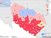 This map presents major caste group and it's composition based on CBS 2011 data of Kailali.