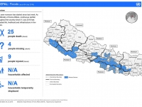 This map shows the status of death, missing, injured, household affected and affected municipalities from flood and landslide.