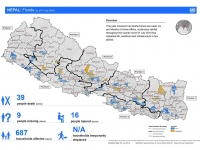 This map shows the status of death, missing, injured, household affected and affected municipalities from flood and landslide.