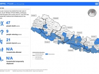 This map shows the status of death, missing, injured, household affected and affected municipalities from flood and landslide.