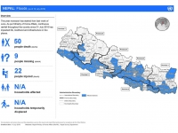 This map shows the status of death, missing, injured, household affected and affected municipalities from flood and landslide.