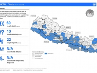 This map shows the status of death, missing, injured, household affected and affected municipalities from flood and landslide.