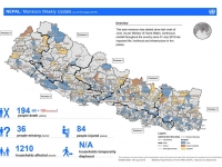 This map shows the status of death, missing, injured, household affected and affected municipalities from flood and landslide.